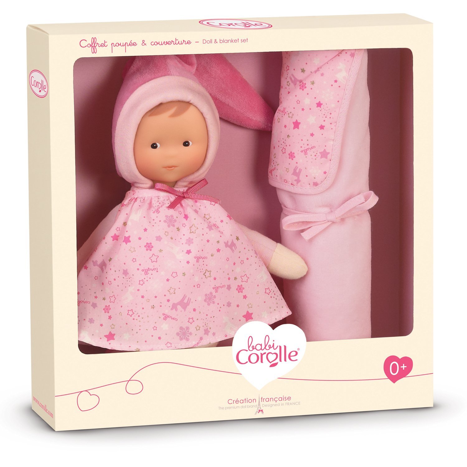 Corolle Miss Pink Star Baby Doll and Blanket