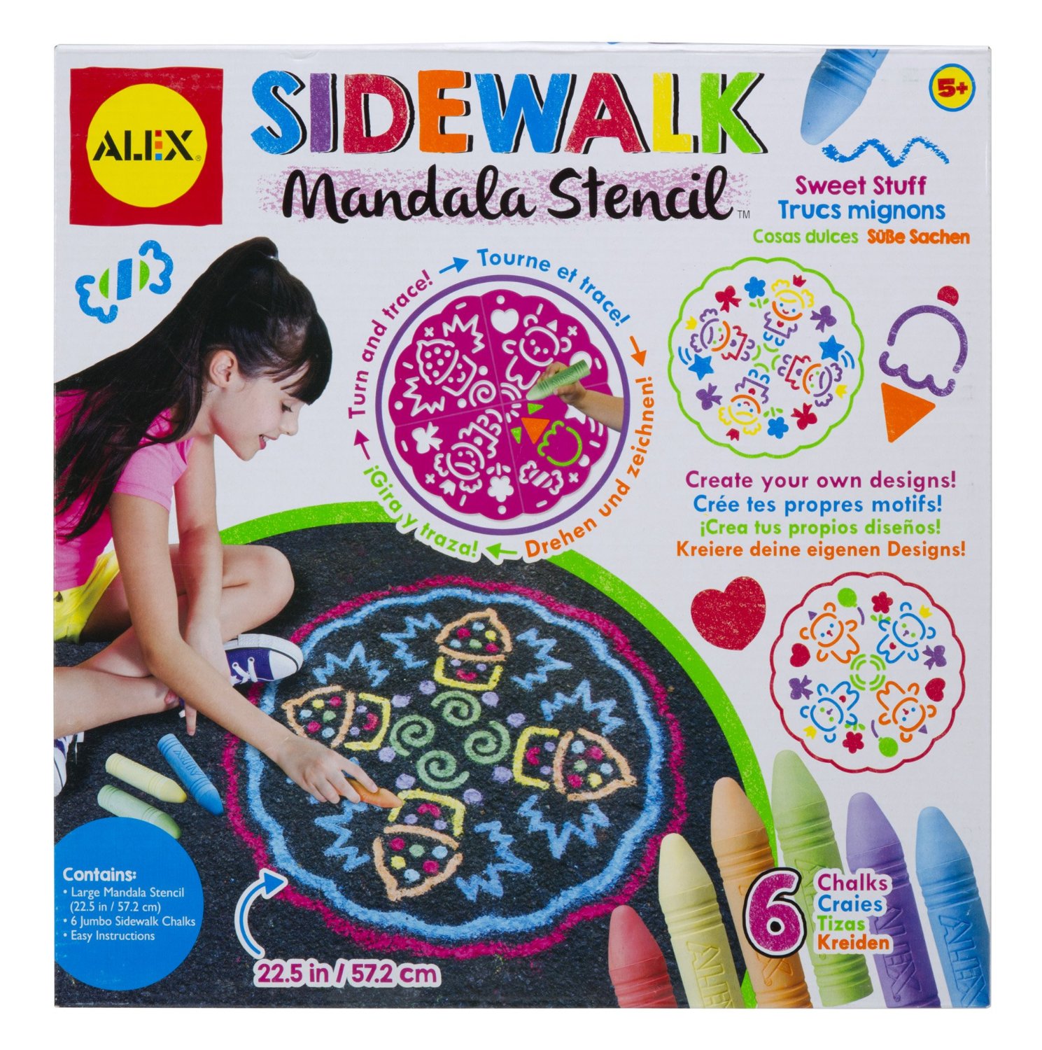 ALEX Toys Artist Studio Sidewalk Mandala with Sweet Stuff Designs